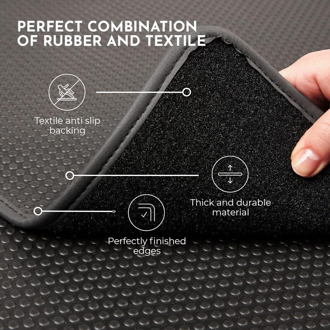 Kovvar Tapis De Coffre En Caoutchouc Duogrip Compatible Avec Volkswagen Touareg 2023-2025 Correspondant À La Version: Seulement Disponible Pour Modèles Plancher De Coffre Haut