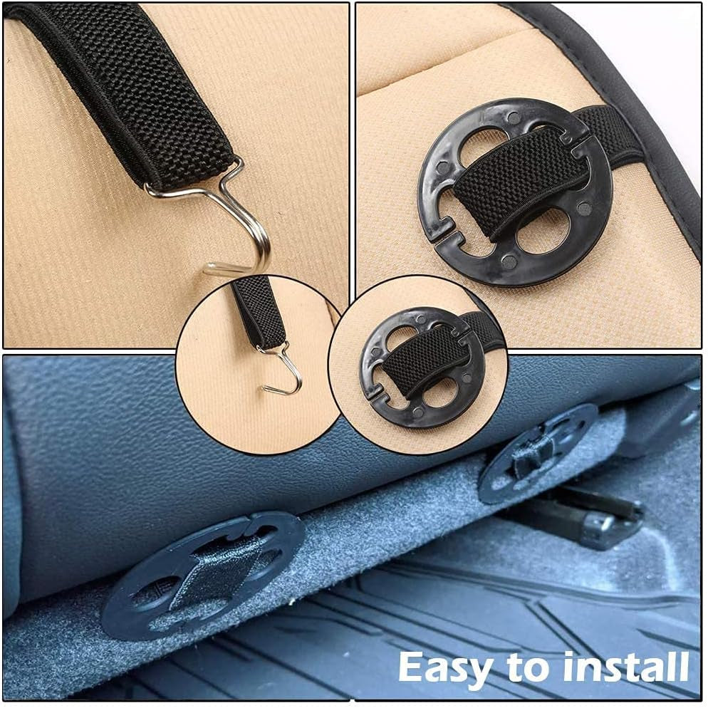Coussin Voiture Siege,Housse De Siège, Mousse Mémoire Protection Chaise Confortable Antidérapant Tapis Couverture Siège, Pour Auto Bureau Domicile-Noir