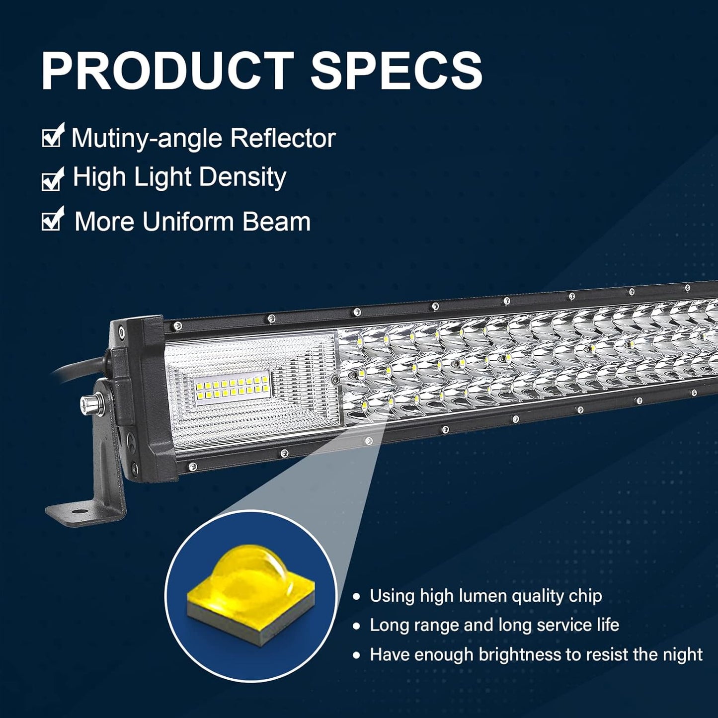 32 Pouces 80 Cm 405W Slim Incurvée Barre De Led 4X4 Avec 12V Faisceau De Câblage Kit, Led Light Bar, Barre Lumineuse Led Pour Offroad Véhicules Voiture Camions ATV, 6000K Feu Antibrouillard