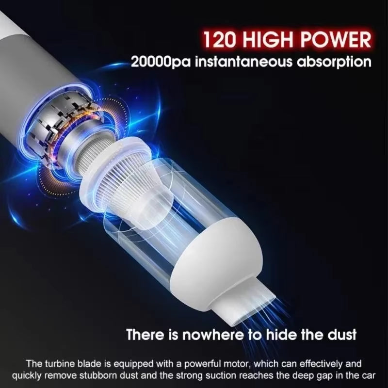 Wireless Car Vacuum Cleaner New 3-In-1 Automobile Vacuum Cleaner Portable Robot Vacuum Cleaner Mini Handheld Dust Catcher