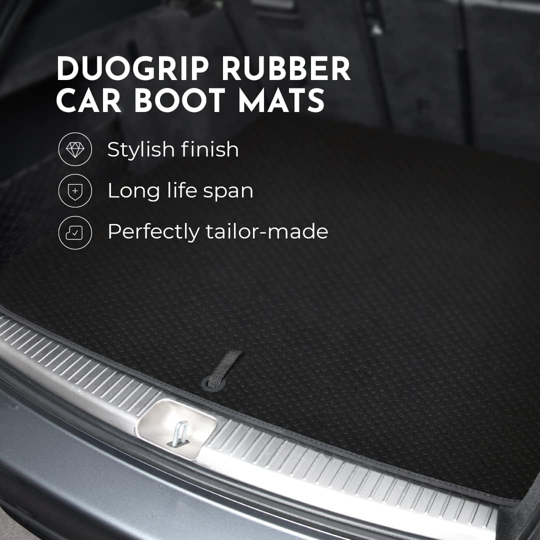 Kovvar Tapis De Coffre En Caoutchouc Duogrip Compatible Avec Volkswagen Touareg 2023-2025 Correspondant À La Version: Seulement Disponible Pour Modèles Plancher De Coffre Haut