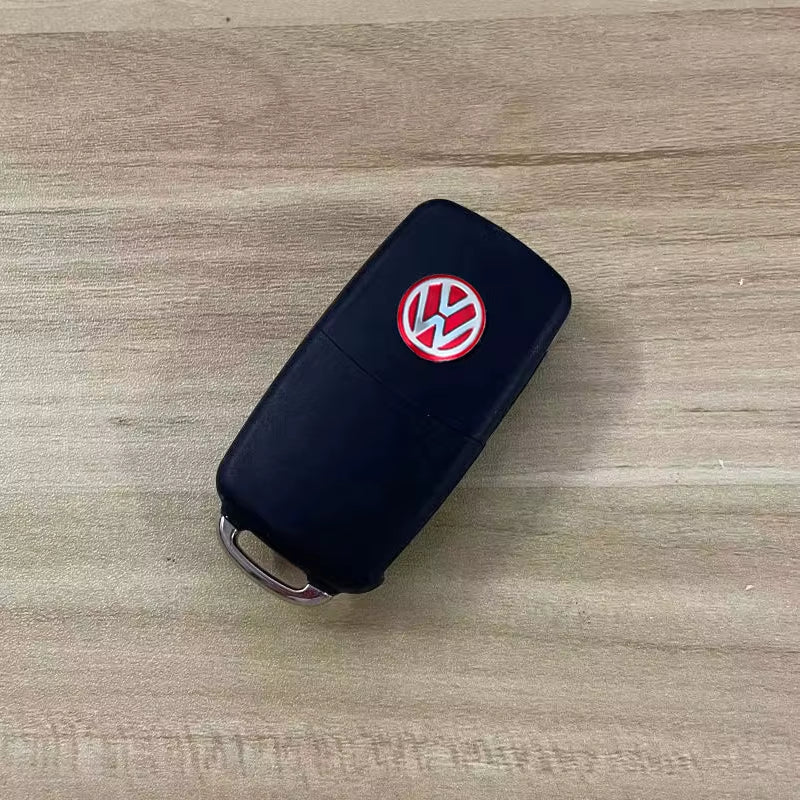 14MM Car Key Stickers Auto Control Keychain Emblem Accessories for VW Rline GTI R Polo Golf Passat Magotan Tiguan GTD