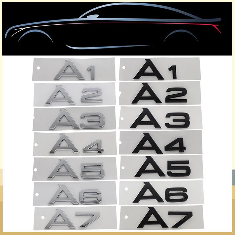 BADGE AUDI A1-A7