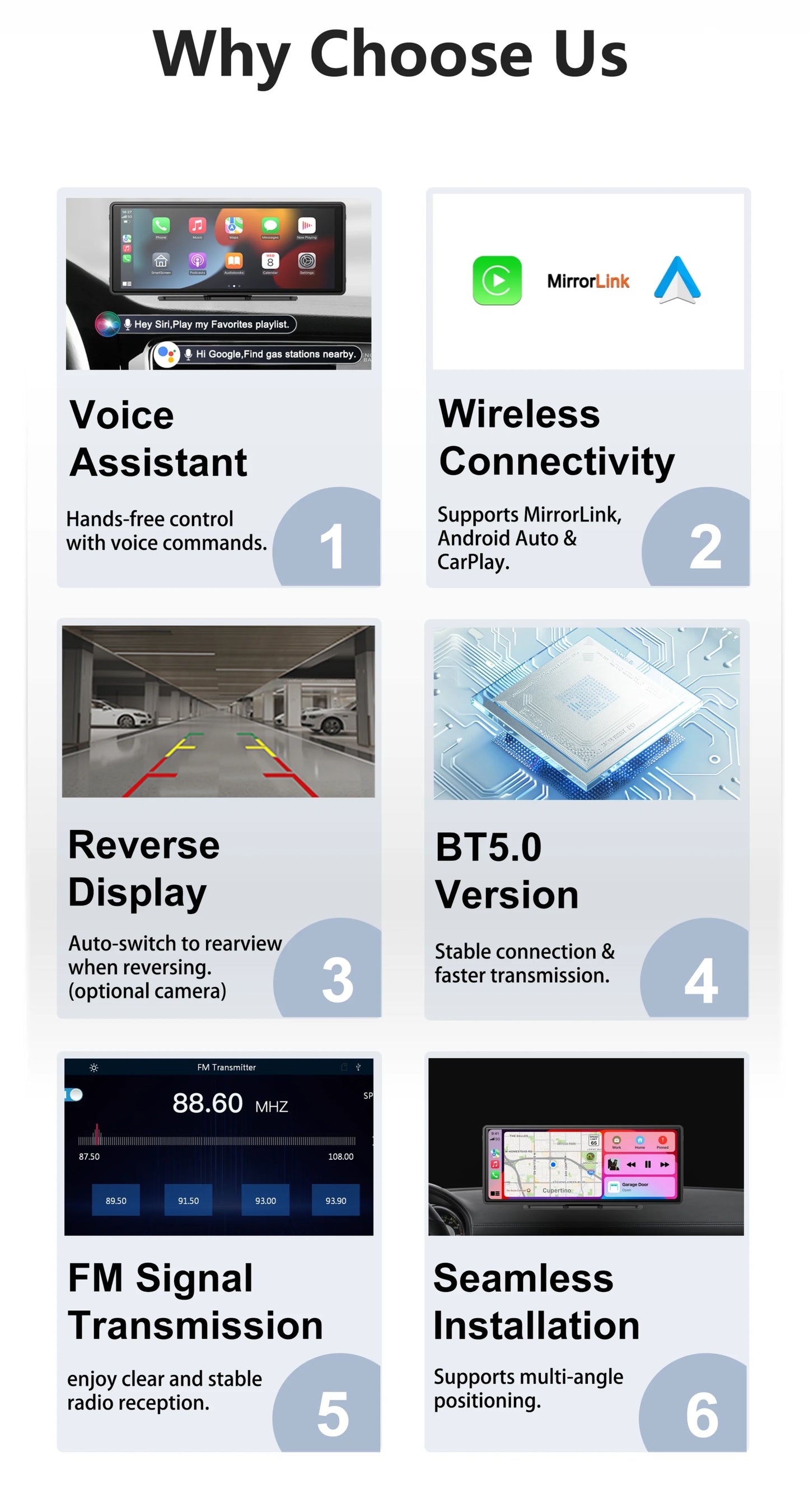 Ecran Apple Carplay/Android Auto