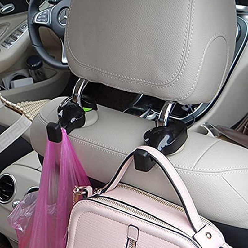 Crochet De Support Universel Pour Siège De Véhicule De Voiture Pour Sac À Main En Tissu D'Épicerie(Noir -Ensemble De 2)