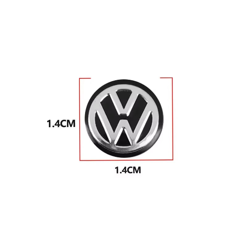 14MM Car Key Stickers Auto Control Keychain Emblem Accessories for VW Rline GTI R Polo Golf Passat Magotan Tiguan GTD