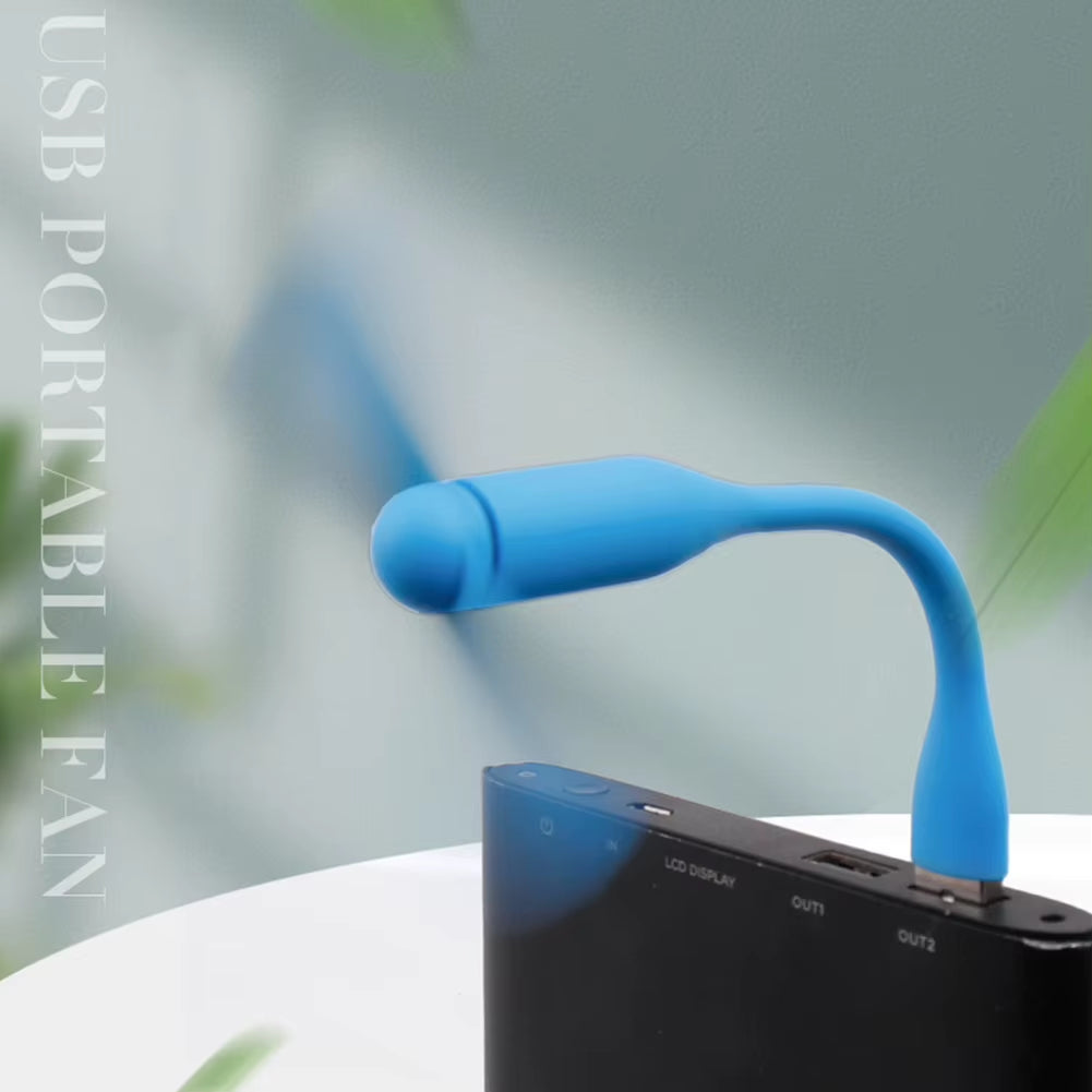Flexible USB Fan Portable Mini Fan for Power Bank & Notebook & Computer Laptop PC Summer Gadget Electric Car Fan Car Supplies