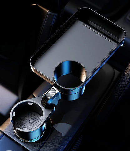 Porte-Gobelet De Voiture Multifonction Avec Plateau Amovible Rotatif À 360 °, Base Réglable