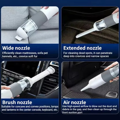 Wireless Car Vacuum Cleaner New 3-In-1 Automobile Vacuum Cleaner Portable Robot Vacuum Cleaner Mini Handheld Dust Catcher