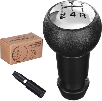 Pommeau De Levier De Vitesses Manuel 5 Vitesses Pour Peugeot 106 107 207 301 307 308 407 408 508 3008 1007 / Pour CITROEN C2 C3 C4 Picasso - Noir Et Argent