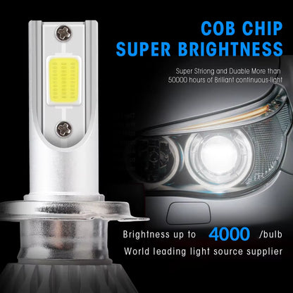 2Pcs C6 36W H11 H4 Hi/Lo H1 H7 COB LED H11 HB3 9005 HB4 9006 Car Headlight Bulbs Car Fog Light 12V 8000LM Auto Headlamps 6000K
