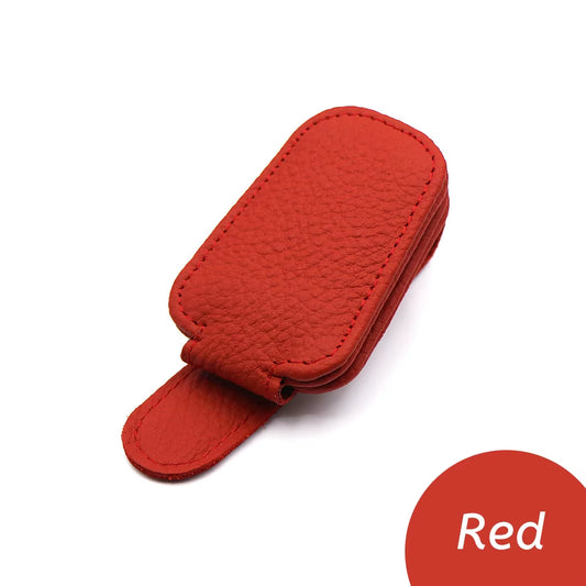 Multifunction Car Sun Visor Glasses Clip Leather Eyeglasses Clip Magnetic Sunglasses Holder Hanger Universal Interior Accessorie