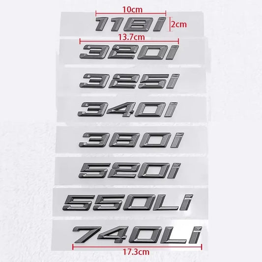 Badges BMW Serie 1, 3, 5,  7 