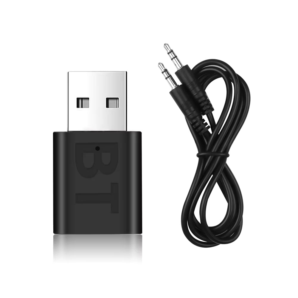 Wireless USB Bluetooth 5.0 Transmitter Receiver Mini 3.5Mm AUX Stereo Music Adapter for Car Radio TV Bluetooth Earphone