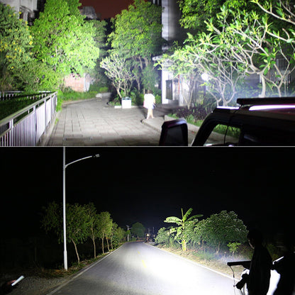 55 Cm 324W Triple Rangée 7D Barre Lumineuse LED De Travail Spot Inondation Combo Faisceau DC 12V-24V 6000K Offroad Véhicules 4X4 ATV Utvs